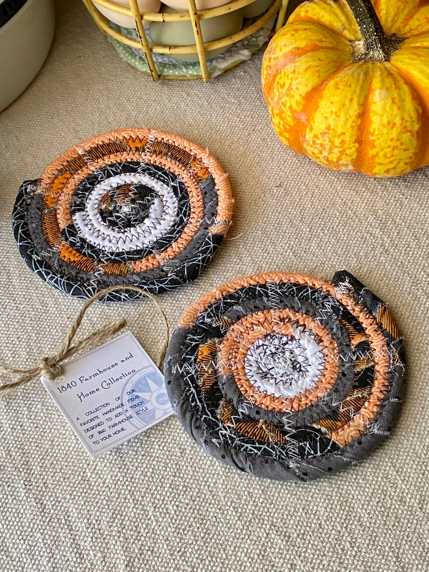 Set of Two Coasters - Halloween Made to Order