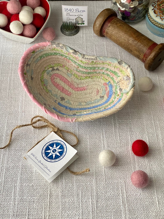 Small Heart Shaped Table Basket #1922