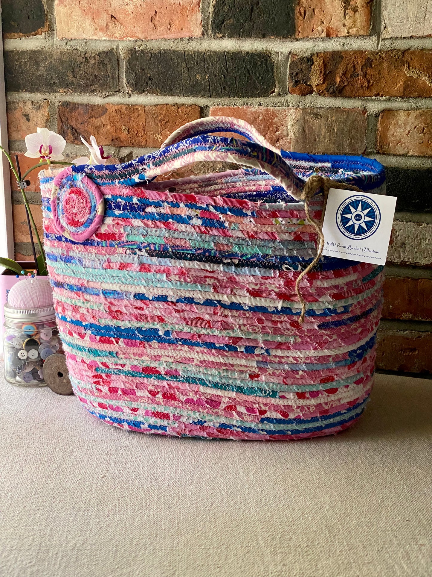 Jumbo Market Tote Basket #1869