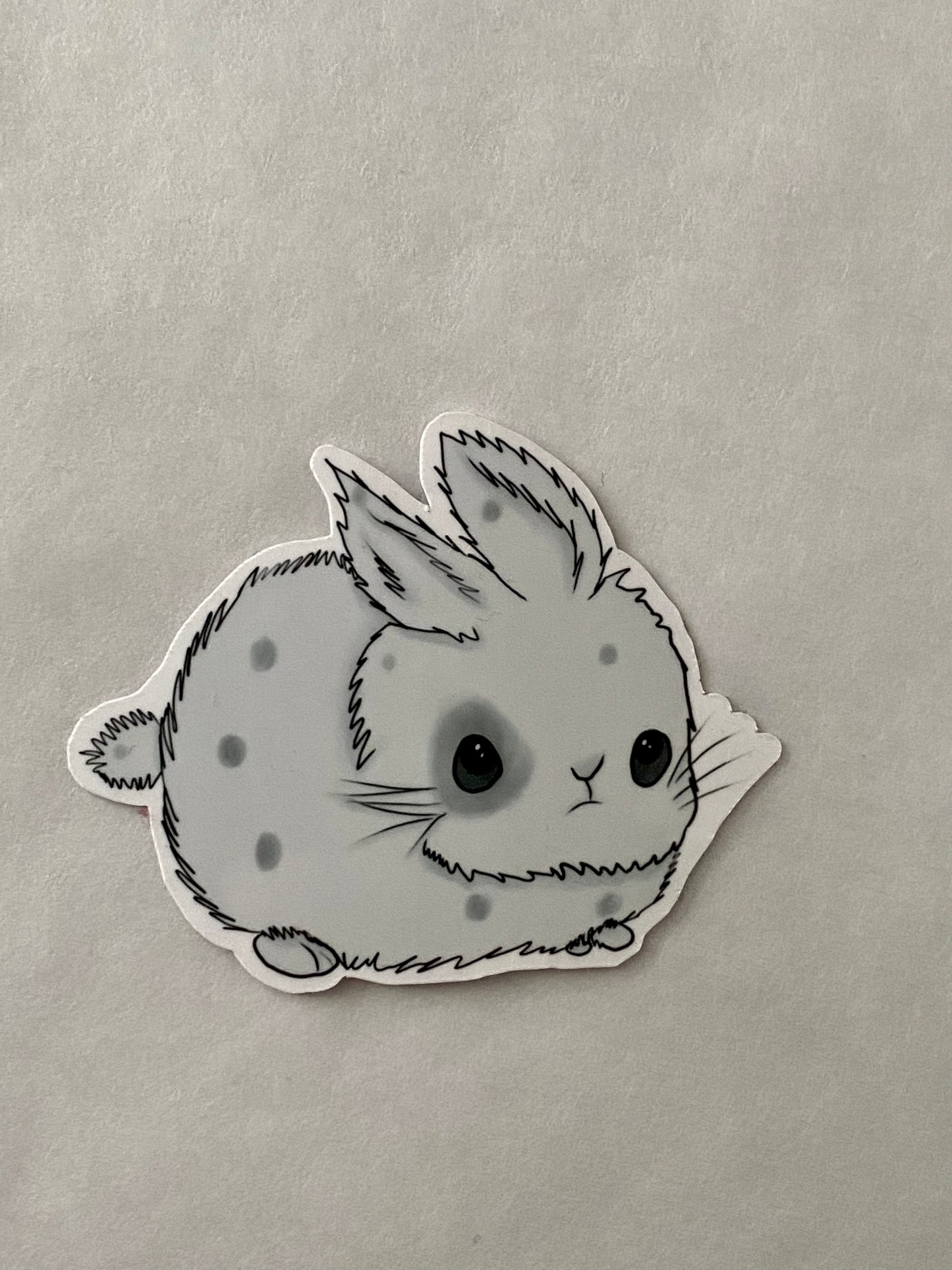 Grey Bunny Sticker