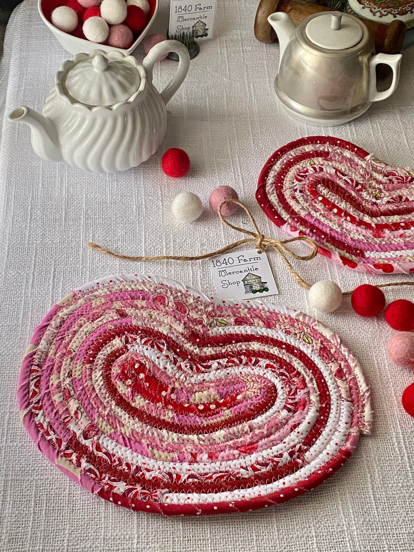 Large Heart Shaped Flat Trivet