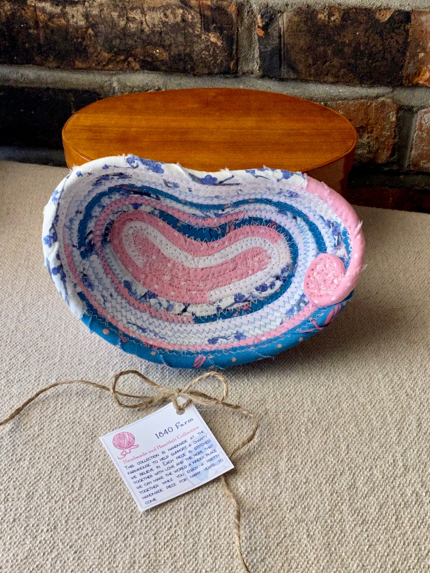 Small Heart Shaped Basket #1812
