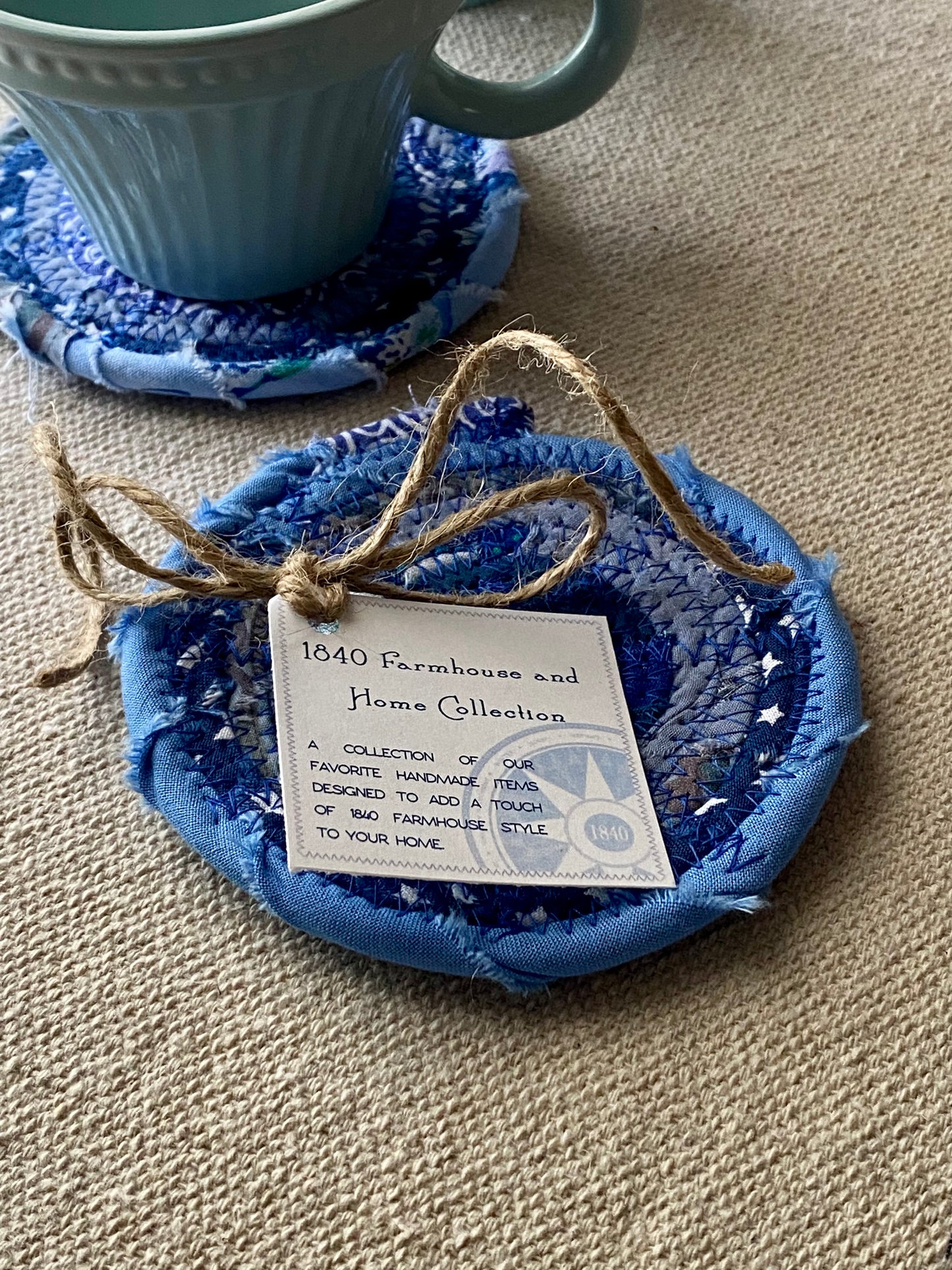 Set of Two Coasters - Blue