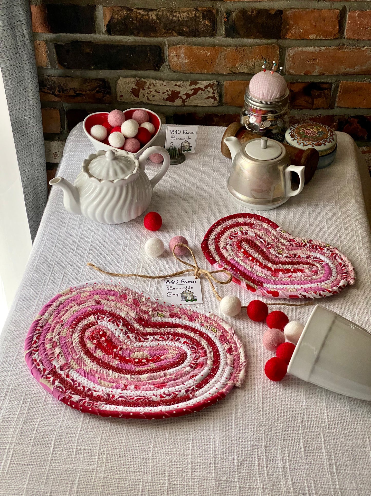 Large Heart Shaped Flat Trivet