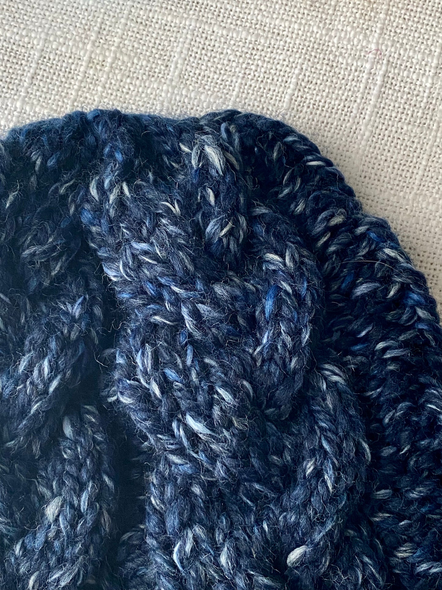 Cozy Cables Hat - Wool Blend Fiber