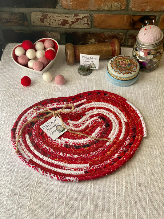 Extra Large Heart Shaped Flat Trivet