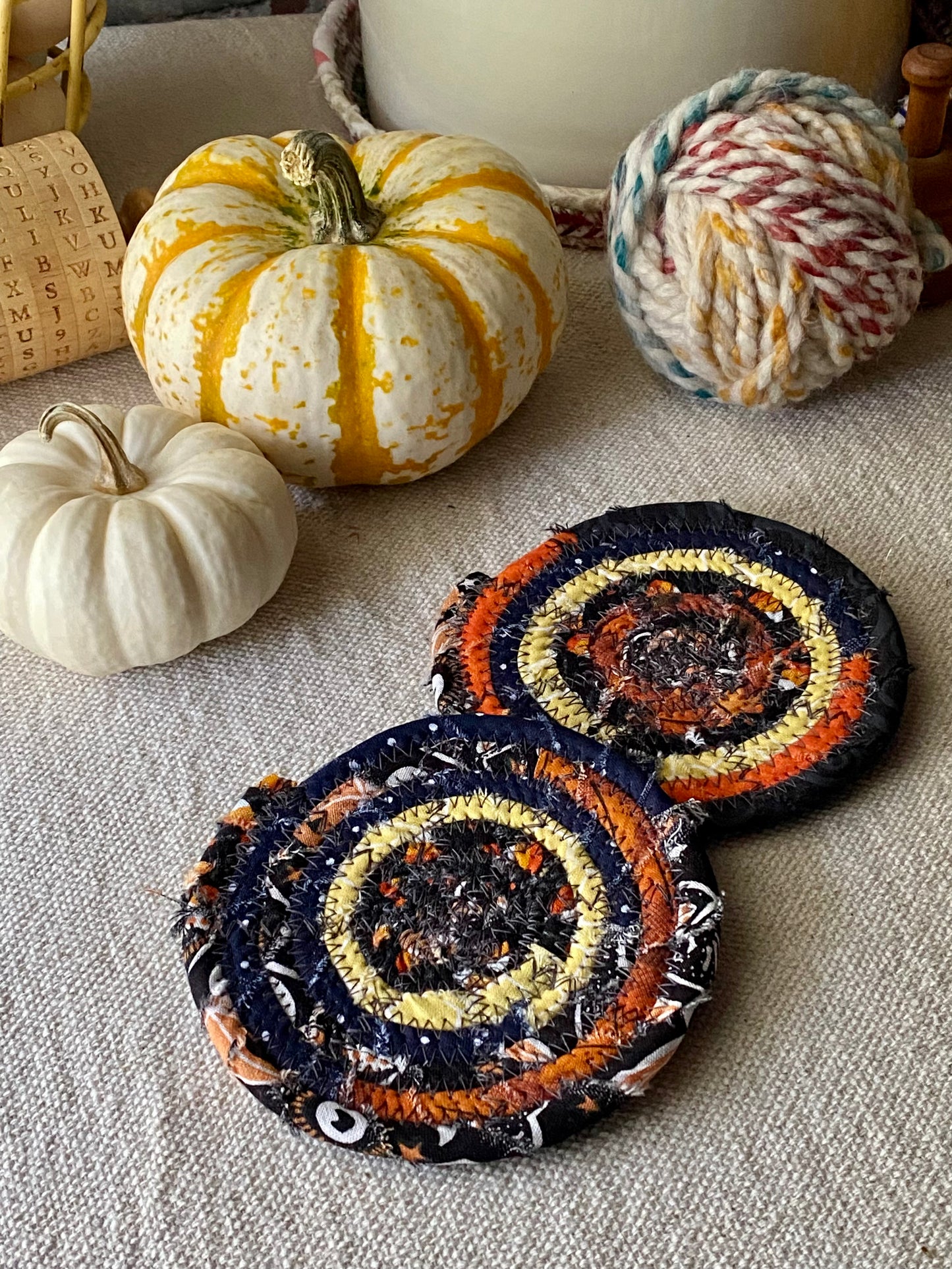 Set of Two Coasters - Halloween