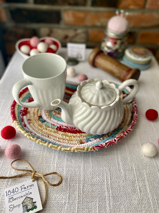 Large Heart Shaped Saucer Style Trivet