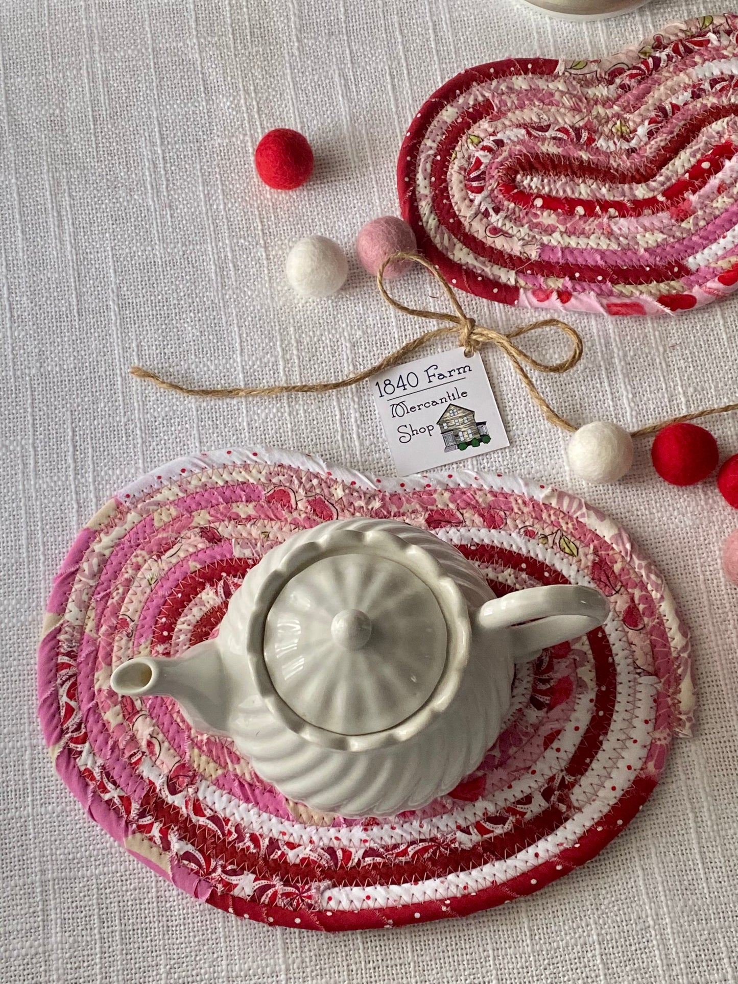 Large Heart Shaped Flat Trivet