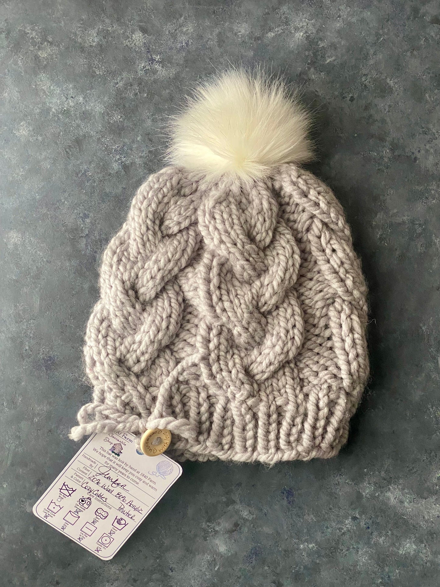 PomPom Add-on to Cozy Cables Hat