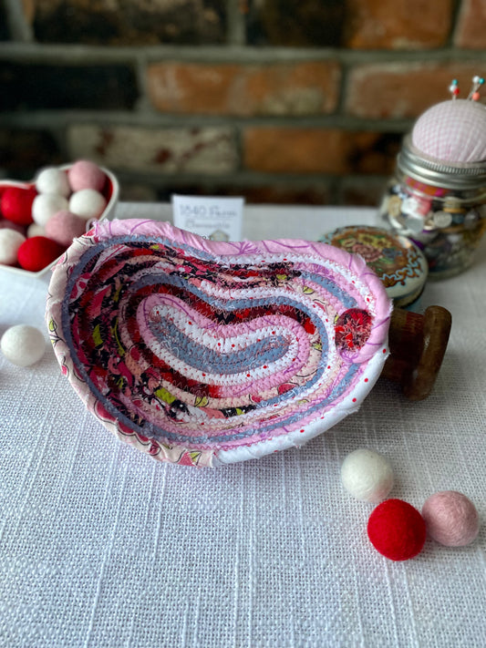 Small Heart Shaped Table Basket #1923